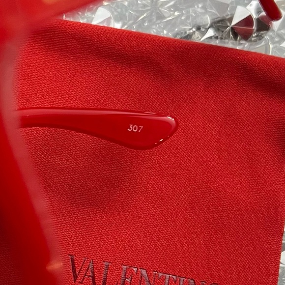 Authentic  ❤️‍🔥Valentino Red Stud 681S Womens Sunglasses - Picture 12 of 16